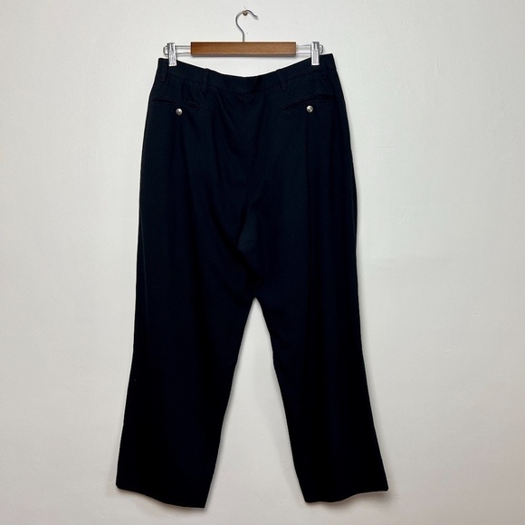 Vintage DOLCE and CABBANA Made in Italy Black High Waist Straight Trousers Pants - Picture 5 of 13